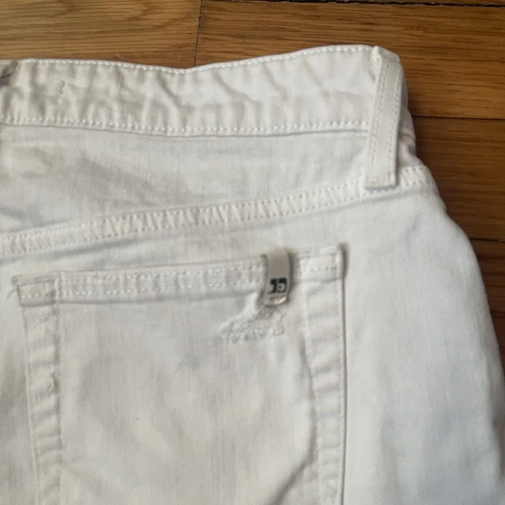 JOE'S JEANS LOS ANGELES Size 28 White Cutoff Jean Shorts Cotton Blend - Picture 5 of 9